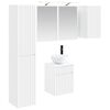 vidaXL Badev&aelig;relsesskabs&aelig;t 5 pcs Hvid 43 x 16 x 62,5 cm