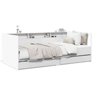 vidaXL daybed med skuffer uden madras 100x200 cm hvid