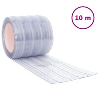 vidaXL bændelgardin 200 mm x 1,6 mm 10 m PVC transparent