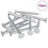 vidaXL N&auml;gle til Tr&aelig; 12 stk. S&oslash;lv &Oslash; 3 x 15 mm Metal
