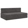vidaXL Samlebar Sofa Seng M&oslash;rkegr&aring; 152 x 86,5 x 60 cm Stof