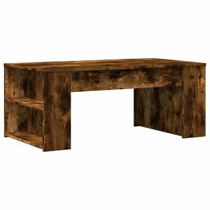 vidaXL sofabord 102x55x42 cm konstrueret tr&aelig; r&oslash;get egetr&aelig;sfarve