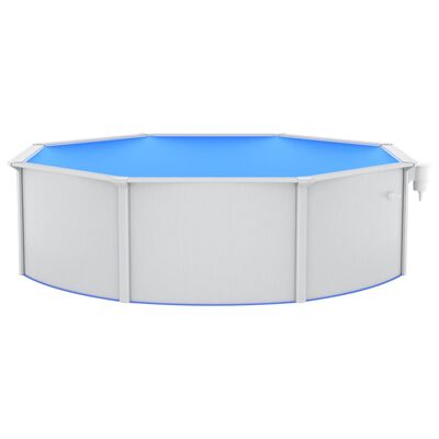 vidaXL swimmingpool med sandfilterpumpe og poolstige 460x120 cm