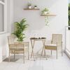 vidaXL Have Bistro Sæt 3 pcs Beige Poly rattan