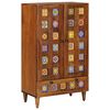 vidaXL Highboard med skuffe Valn&oslash;d 60 x 33,5 x 100 cm Massivt mangotr&aelig;