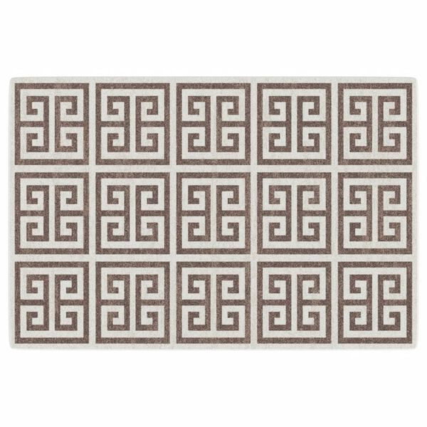 vidaXL gulvt&aelig;ppe 120x180 cm inde/ude skridsikkert kort luv flerfarvet