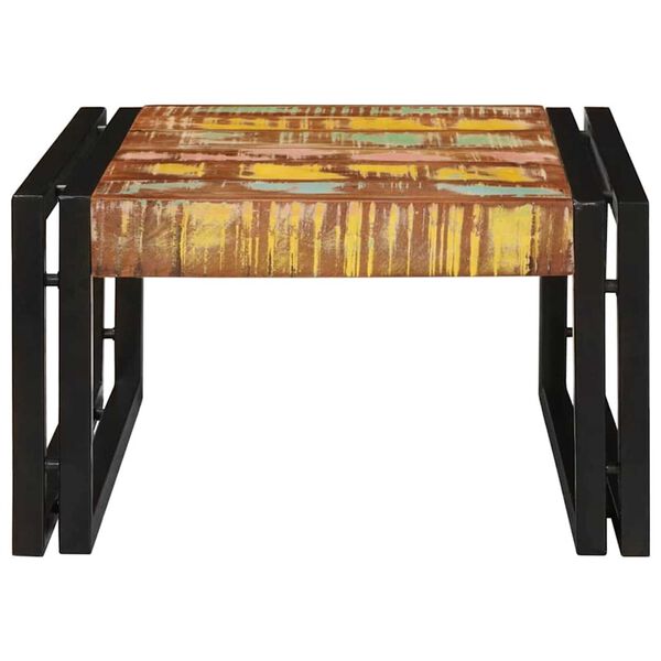 vidaXL Badeværelseshylde 60 x 50 x 23 cm Massivt mangotræ og jern