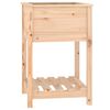vidaXL plantekasse med hylde 54x54x81 cm massivt fyrretr&aelig;