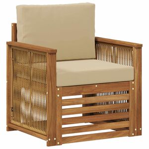 vidaXL Udend&oslash;rs Mellem Sofa Naturfarvet