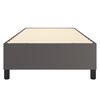 vidaXL Boxspring sengeramme 100x200 cm kunstl&aelig;der gr&aring;