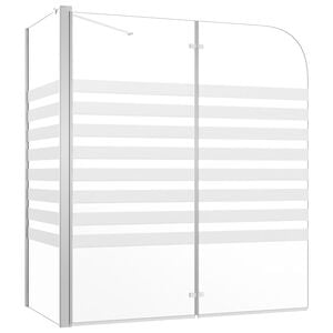 vidaXL brusev&aelig;g 120x68x130 cm h&aelig;rdet glas stribet