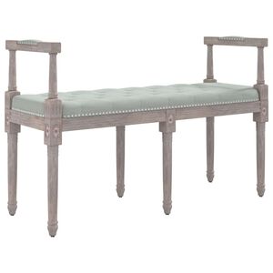 vidaXL b&aelig;nk 110x40x70 cm velour lysegr&aring;