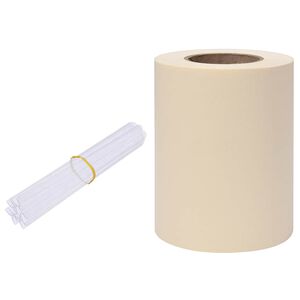vidaXL privatlivsliste PVC 35x0,19 m cremefarvet