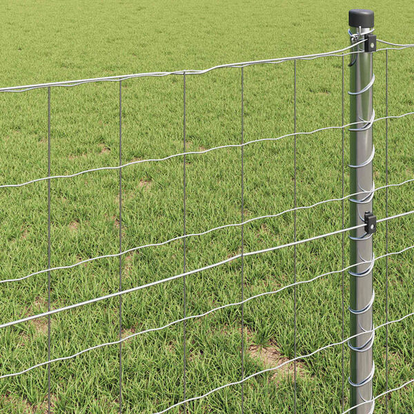 vidaXL Euro Hejn Sølv 0.6 x 50 m Varmegalvaniseret jern