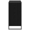 vidaXL Sideboard med skuffe Sort eg 79 x 36 x 75.5 cm Konstrueret tr&aelig;