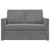 vidaXL 2-i-1 sovesofa 122x204x55 cm velour m&oslash;rkegr&aring;