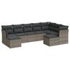 vidaXL sofas&aelig;t til haven 9 dele med hynder polyrattan gr&aring;