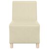 vidaXL | Modulsofa enhed uden arme | Creme 55 x 74 x 82 cm Kunstl&aelig;der