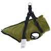 vidaXL Hundejakke Army Gr&oslash;n L36 Fleece og polyester