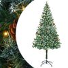 vidaXL Kunstigt juletr&aelig; med 300 LED'er Gr&oslash;n 180 cm PVC og St&aring;l