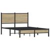 vidaXL sengeramme uden madras 120x190 cm metal sonoma-eg