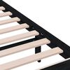 vidaXL sengeramme 75x190 cm Small Single massivt træ sort