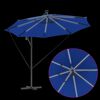 vidaXL Parasol Azurblå 294 x 294 x 248 cm Polyester og Aluminium