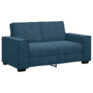 vidaXL 2-personers sofa 160x78x84 cm fl&oslash;jl bl&aring;