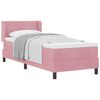 vidaXL Box spring seng med hovedg&aelig;rde Lyser&oslash;d 200 x 80 cm Fl&oslash;jl