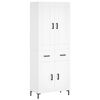 vidaXL h&oslash;jskab 69,5x34x180 cm konstrueret tr&aelig; hvid
