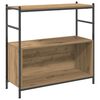 vidaXL Bogreol 80 x 30 x 78,5 cm Konstrueret tr&aelig; Artisan Egetr&aelig;