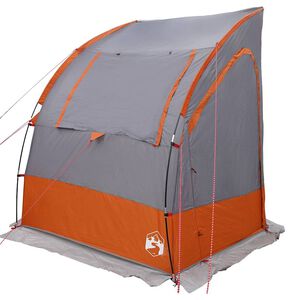 vidaXL Bagklapstelt personer 194 x 180 x 210 cm Gr&aring; og orange taft