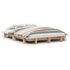 vidaXL sengeramme uden madras 120x200 cm massivt fyrretr&aelig;