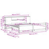 vidaXL seng med reol uden madras 180x200 cm massivt fyrretr&aelig;