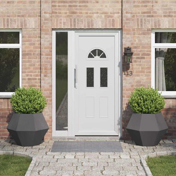 vidaXL Plantekasse 2 pcs Sort 75 x 75 x 60 cm Stål