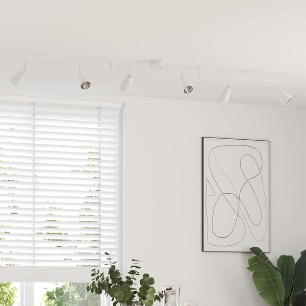 vidaXL Loftsspot Hvid 176.5 x 13.5 x 12.5 cm Stål