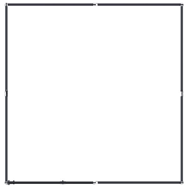 vidaXL udend&oslash;rs hundel&oslash;beg&aring;rd 3,69 m&sup2; st&aring;l