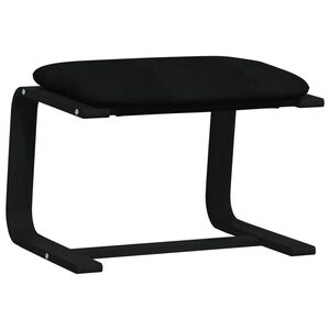 vidaXL fodskammel 51x41x40 cm stof sort