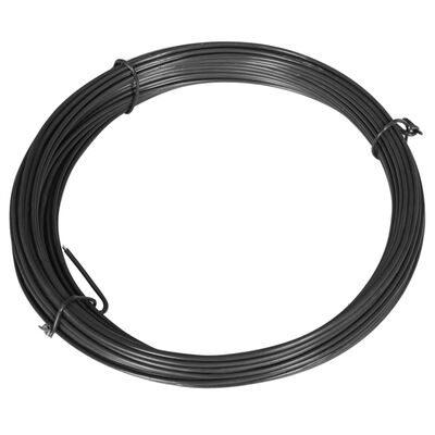 vidaXL hegnsbindetråd 25 m 1,4/2 mm stål grå