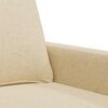 vidaXL 2-personers sofa 140 cm stof cremefarvet