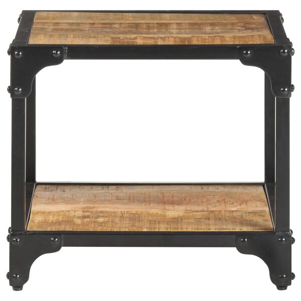 vidaXL sofabord 40x40x36 cm massivt ru mangotræ