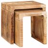 vidaXL Indskudsborde 2 stk. Brun 46 x 40 x 46 cm Massivt mangotr&aelig;