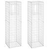 vidaXL gabionkurve 2 stk. 50x50x180 cm jern