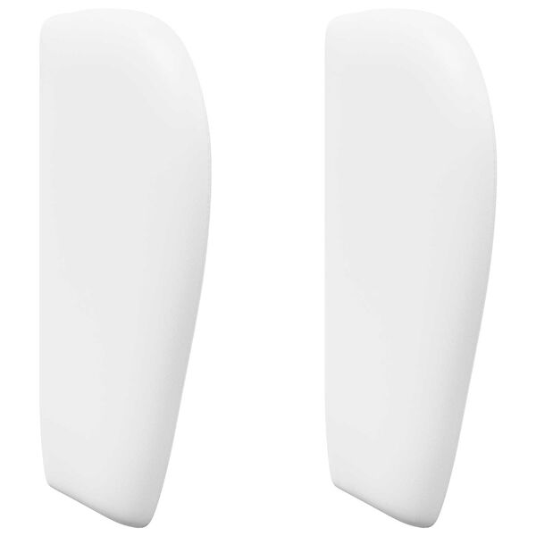 vidaXL Hovedg&aelig;rde&oslash;re Ren Hvid 40 x 23 x 6 cm Skum og konstrueret tr&aelig;