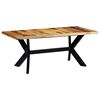 vidaXL spisebord 180 x 90 x 75 cm massivt akacietr&aelig;