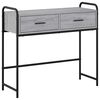 vidaXL Konsolbord Gr&aring; Sonoma 90 x 33 x 80,5 cm Konstrueret tr&aelig;