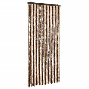vidaXL insektgardin beige og lysebrun 90 x 220 cm chenille