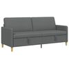 vidaXL Sofa med opbevaring M&oslash;rkegr&aring; 192 x 78 x 87 cm Polyester
