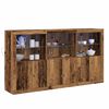 vidaXL Sideboard Gammelt tr&aelig; 181,5 x 37 x 100 cm Konstrueret tr&aelig;
