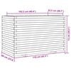vidaXL plantekasse 110x60x72 cm massivt fyrretr&aelig; gyldenbrun